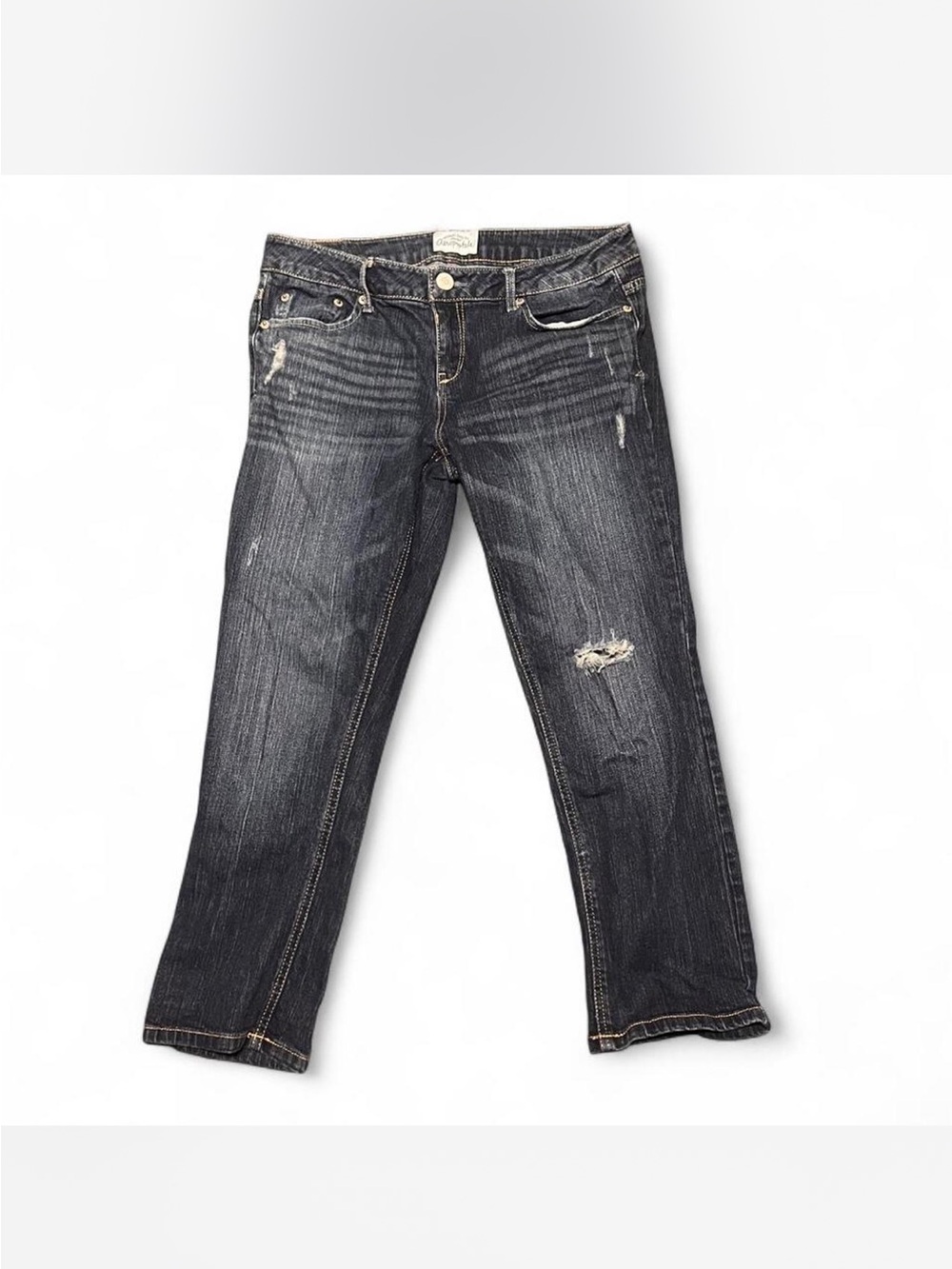 Y2K Style Aeropostale Skinny Distressed Capri Jeans